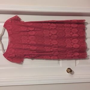 Eliza J Pink Lace Dress Size 18W